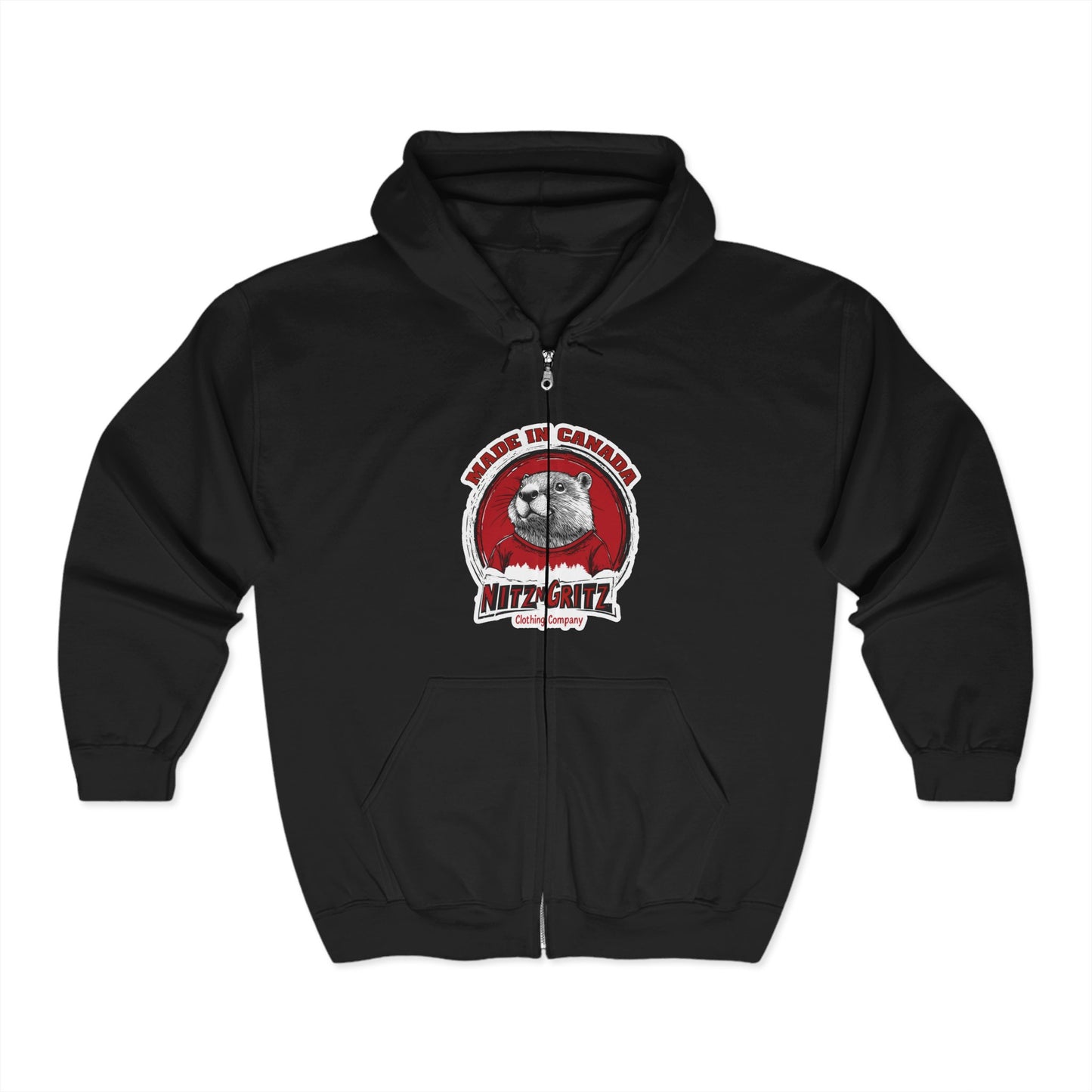 NitznGritz Made in Canada Unisex Heavy Blend™ Full Zip Hooded Sweatshirt