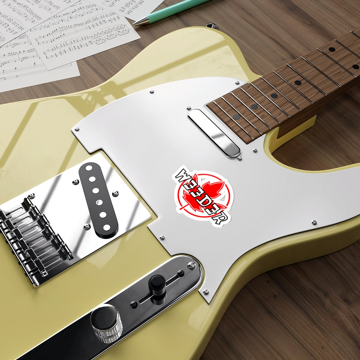 Weeder Flag Die-Cut Stickers