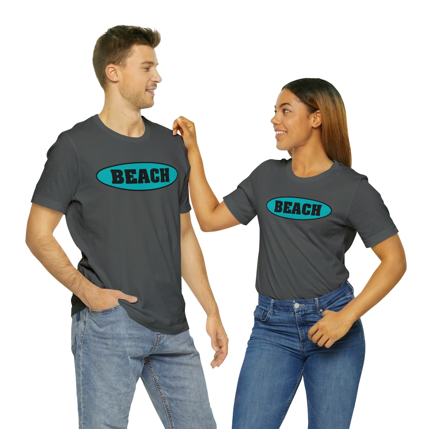 BEACH..Unisex Jersey Short Sleeve Tee