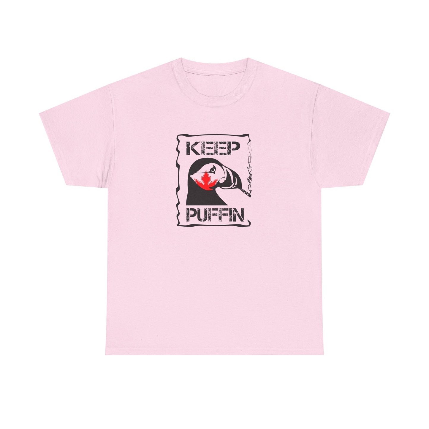 Keep Puffin Leaf Unisex Heavy Cotton Tee