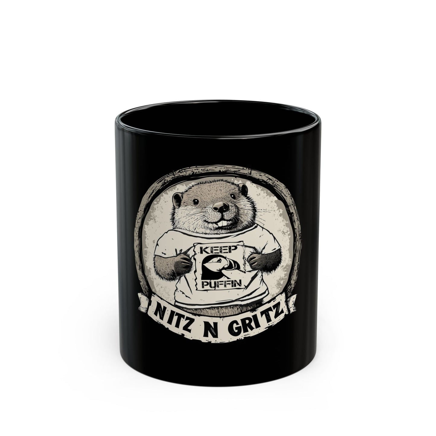 NitznGritz KP Made in Canada Black Mug (11oz, 15oz)
