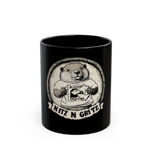 NitznGritz KP Made in Canada Black Mug (11oz, 15oz)