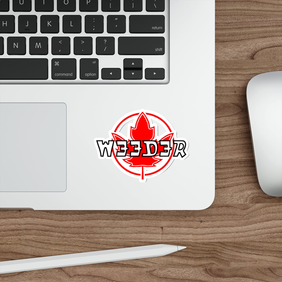 Weeder Flag Die-Cut Stickers