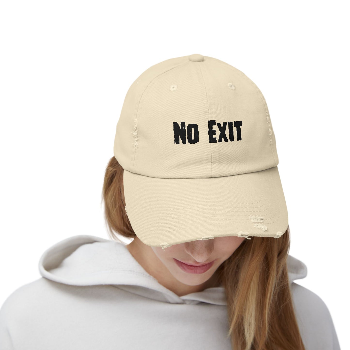 No Exit ,Unisex Distressed Cap