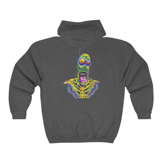 Happy Alien. Unisex Heavy Blend™ Full Zip Hooded Sweatshirt