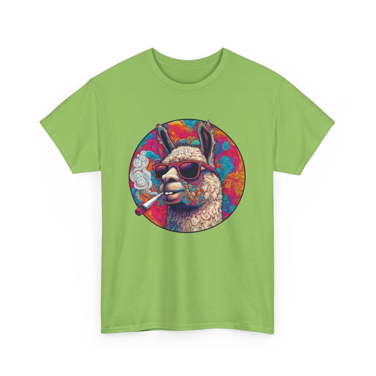 Llama So Happy Unisex Heavy Cotton Tee