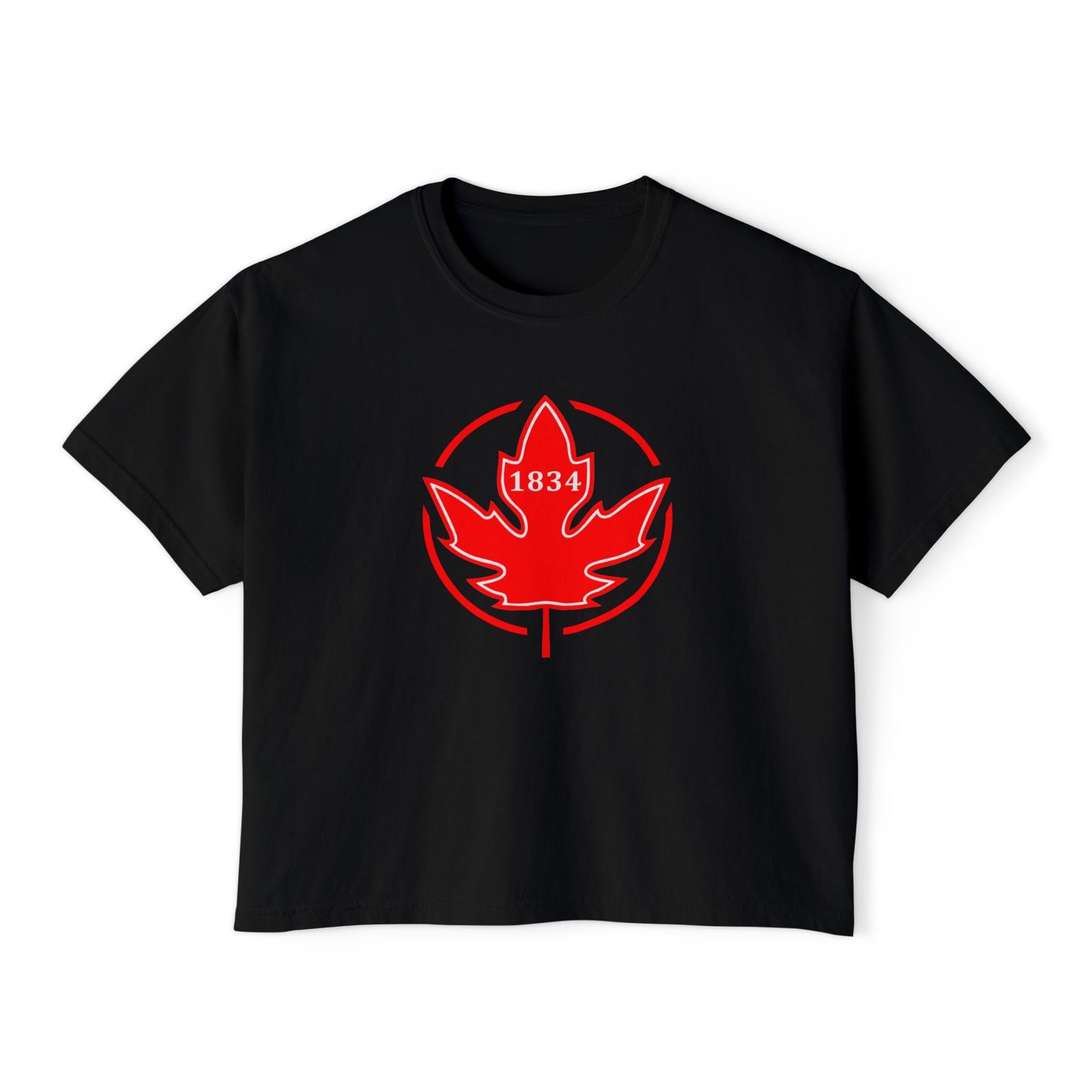 1834 Leaf Circle Women's Boxy Tee