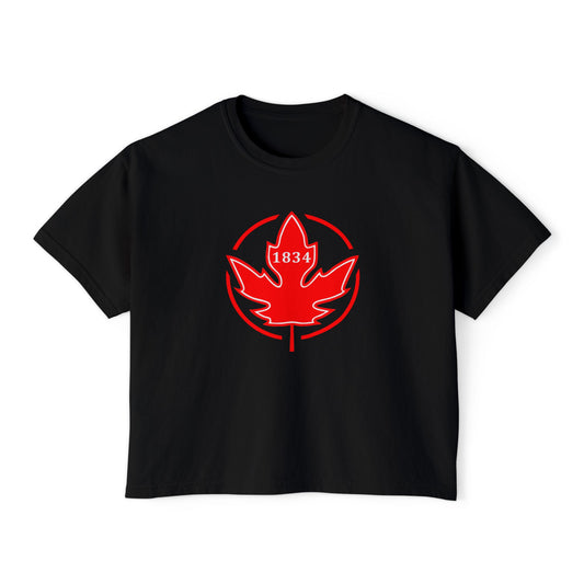 1834 Leaf Circle Women's Boxy Tee