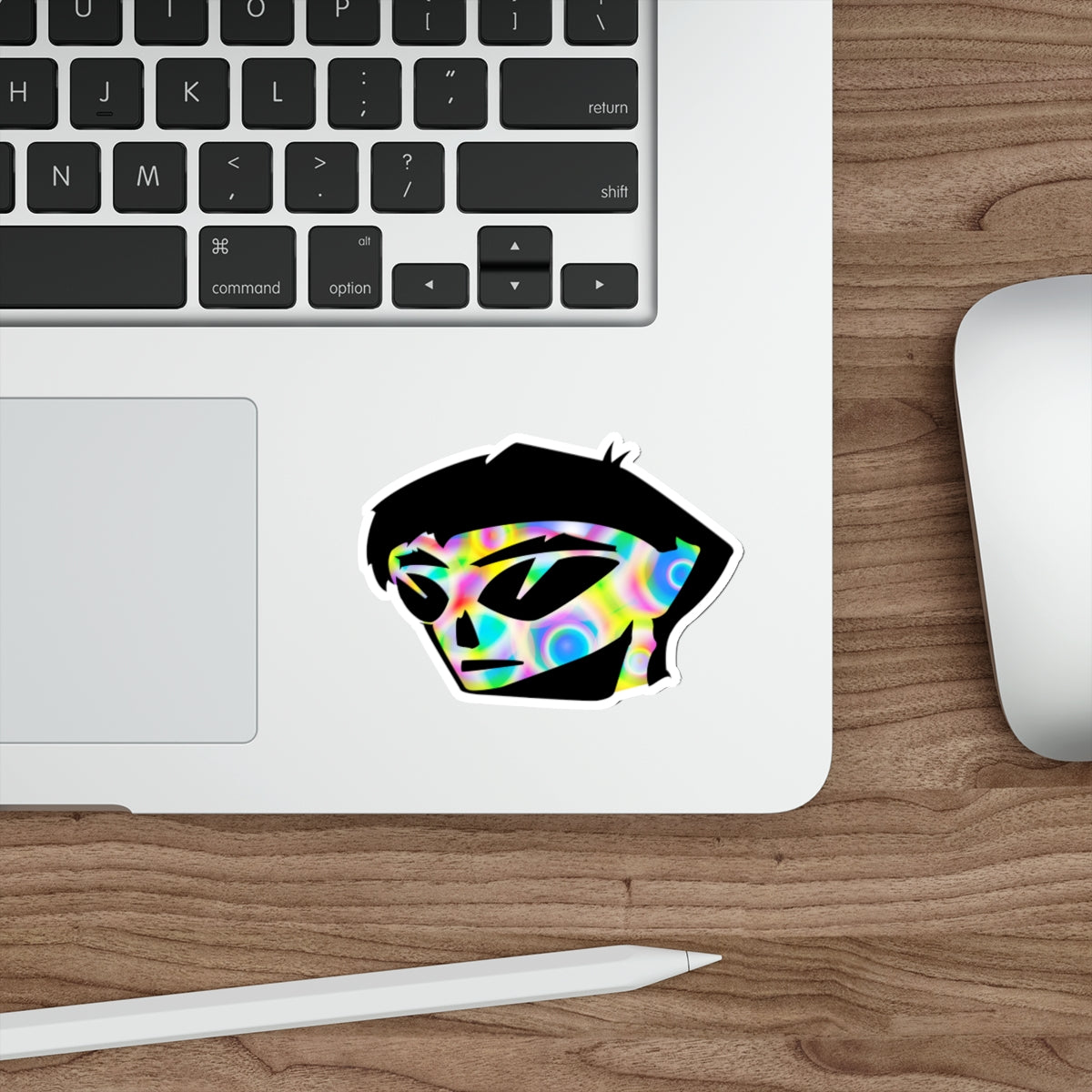 Rainbow Alien Boy Die-Cut Stickers