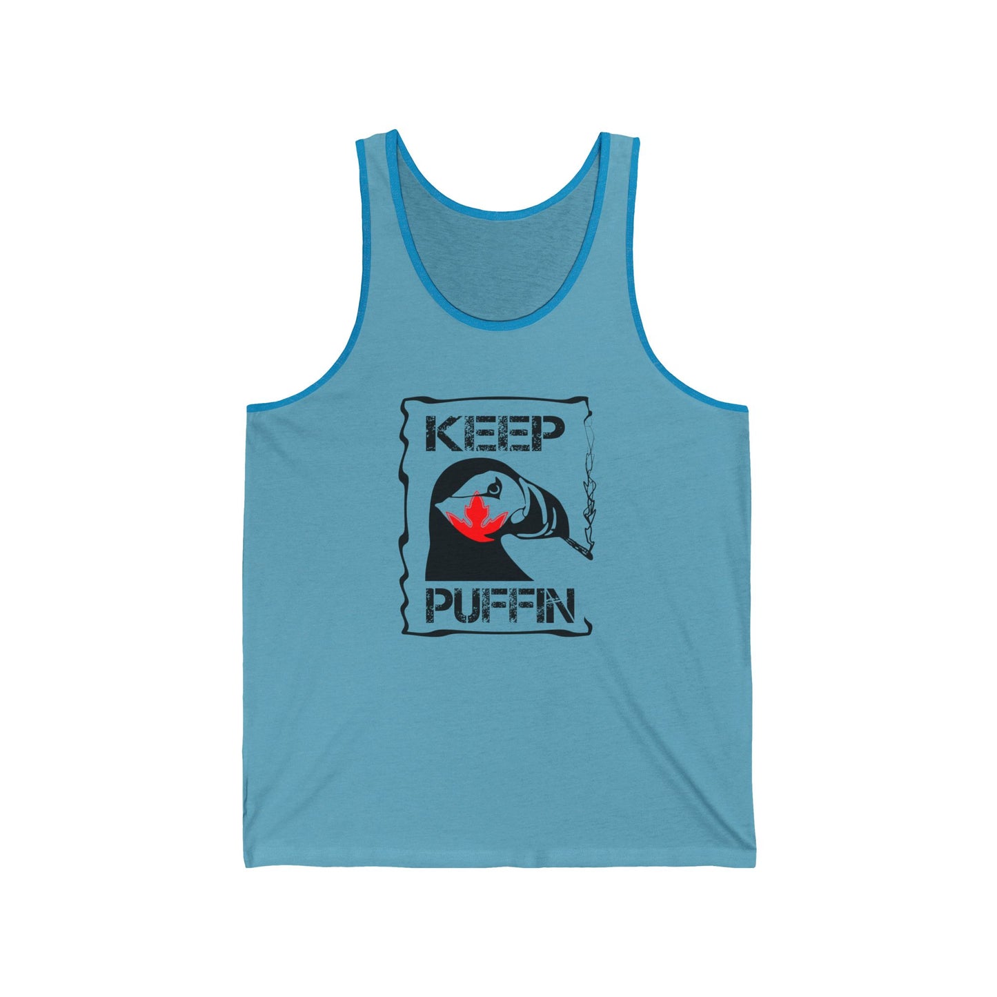 Keep Puffin Leaf Unisex Jersey Tank