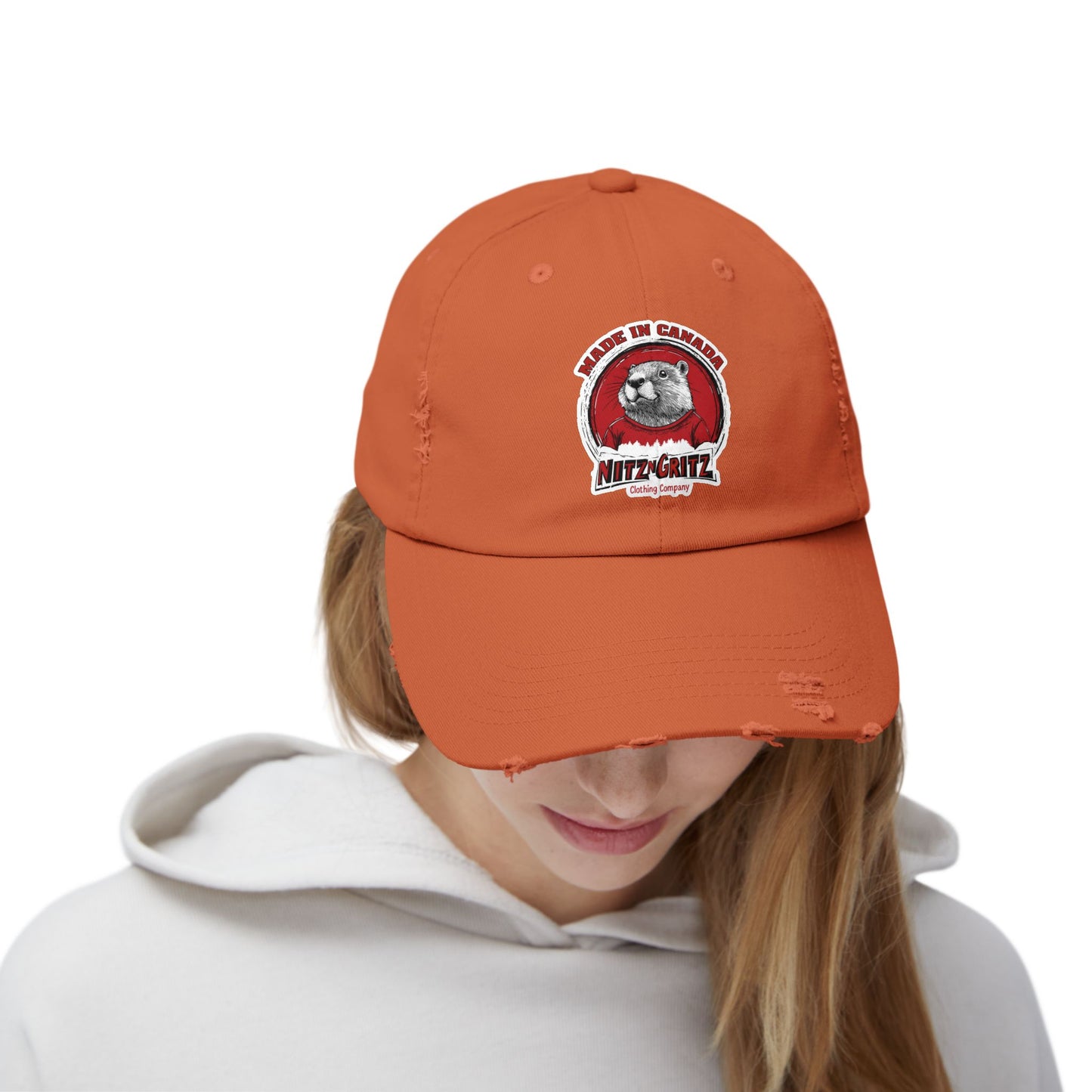 NitznGritz Made in Canada Unisex Distressed Cap