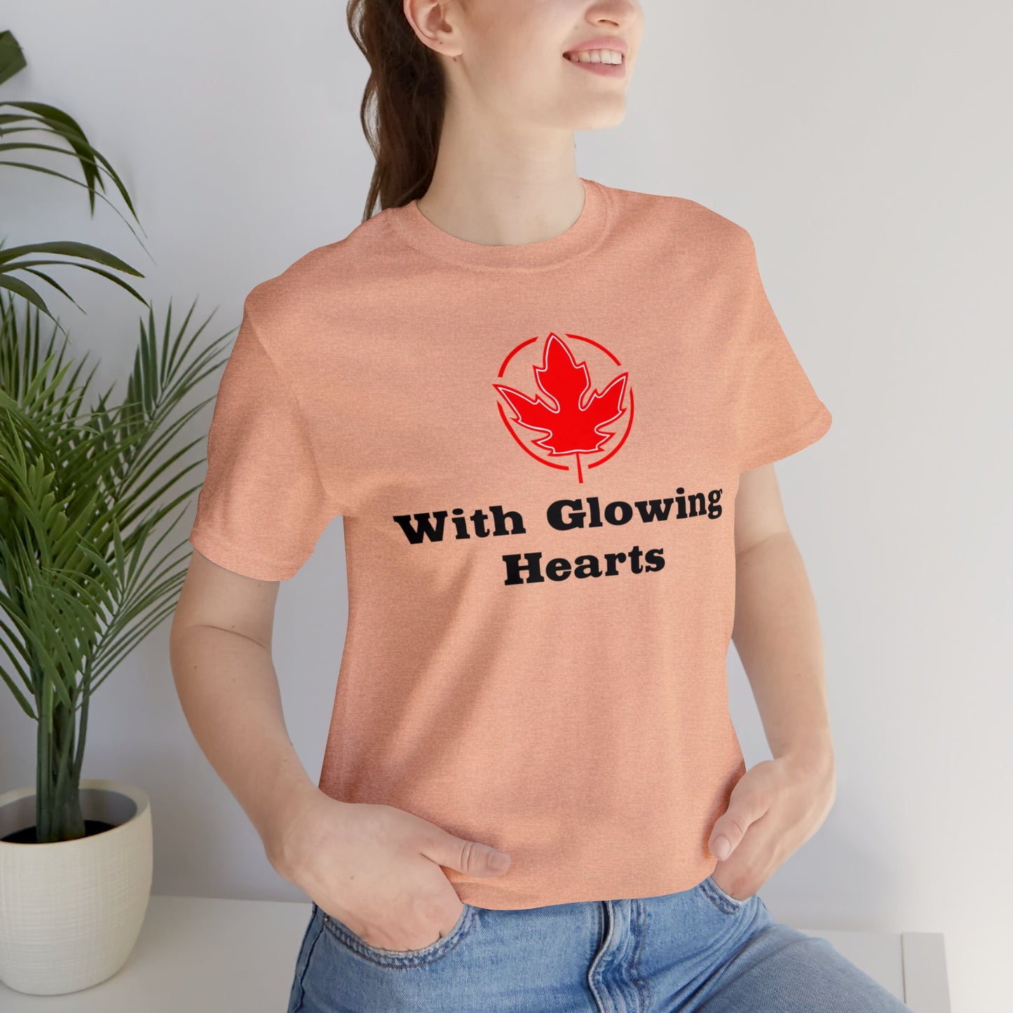 With Glowing ..Unisex Jersey Short Sleeve Tee