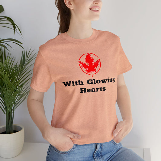 With Glowing ..Unisex Jersey Short Sleeve Tee