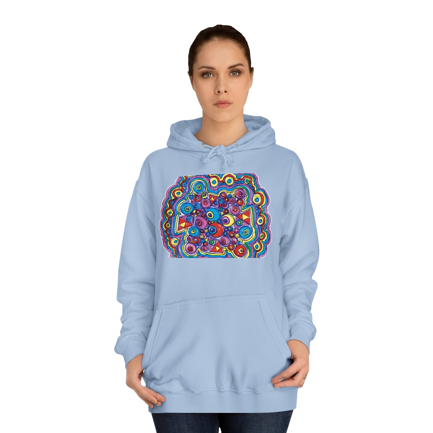Arty Cloud..Unisex College Hoodie