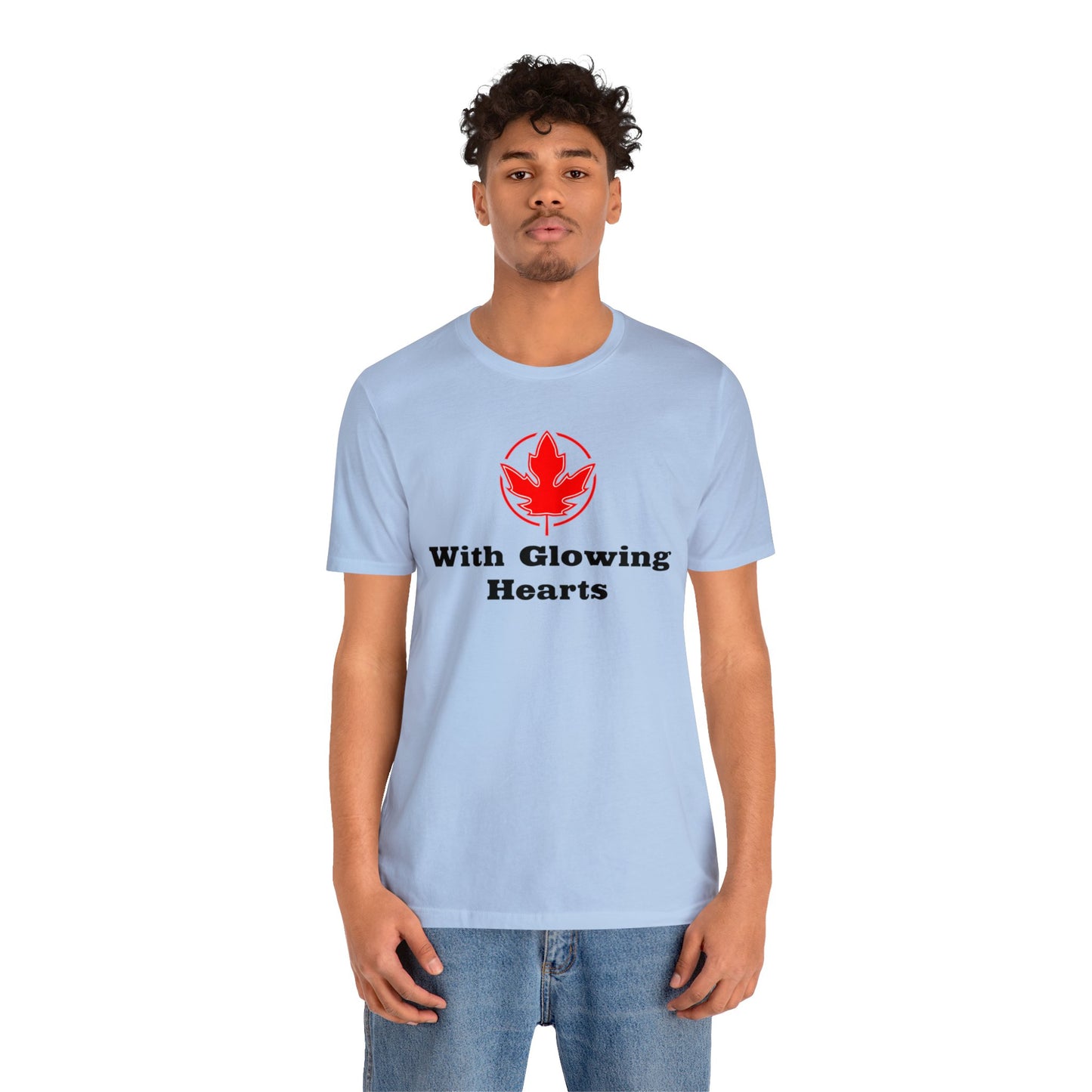 With Glowing ..Unisex Jersey Short Sleeve Tee