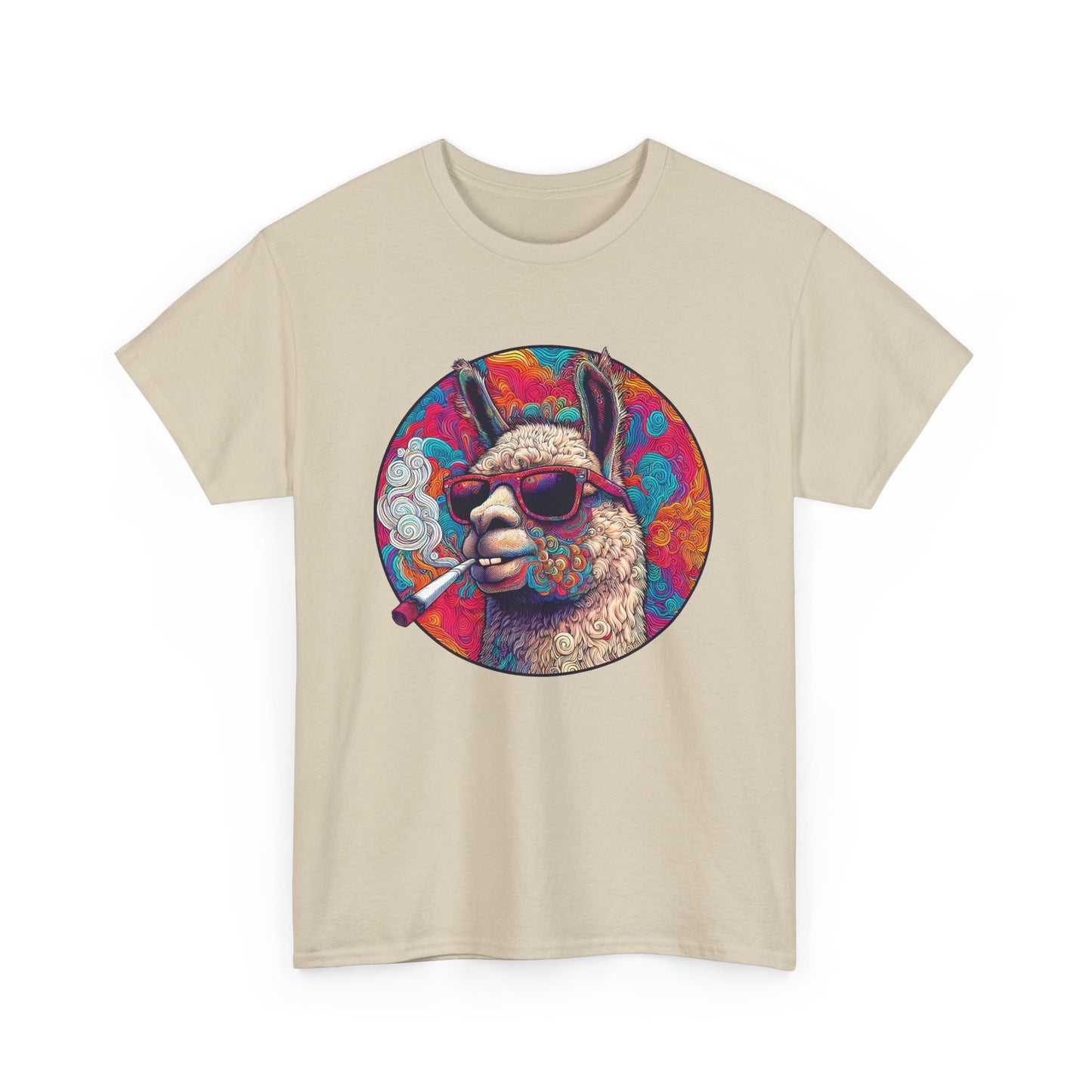 Llama So Happy Unisex Heavy Cotton Tee
