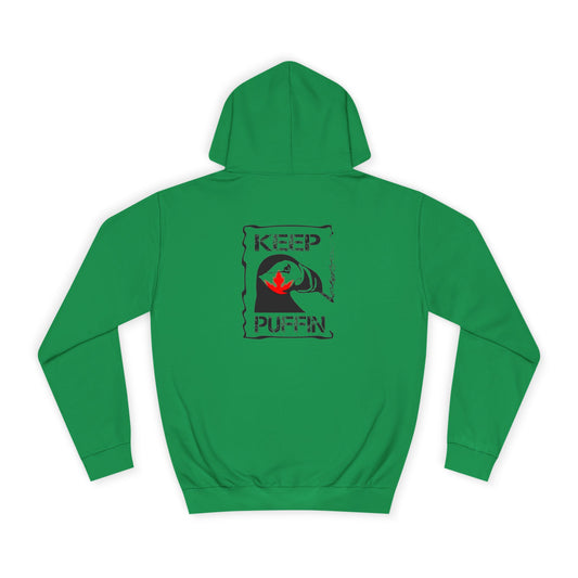Keep Puffin Leaf Unisex College Hoodie