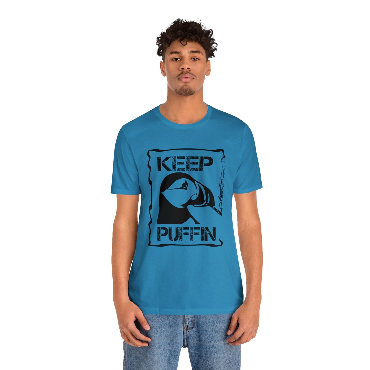 Keep Puffin..Unisex Jersey Short Sleeve Tee
