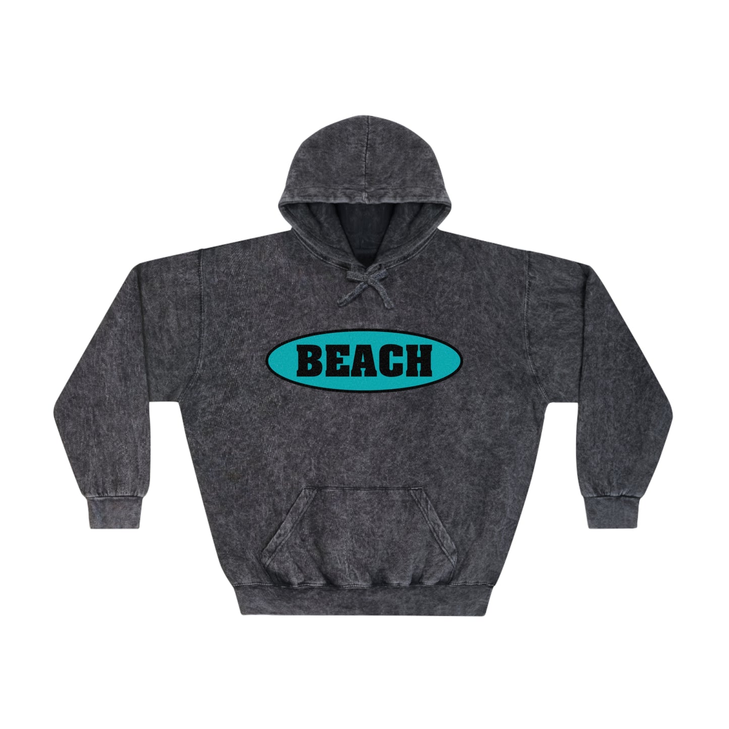 BEACH..Unisex Mineral Wash Hoodie