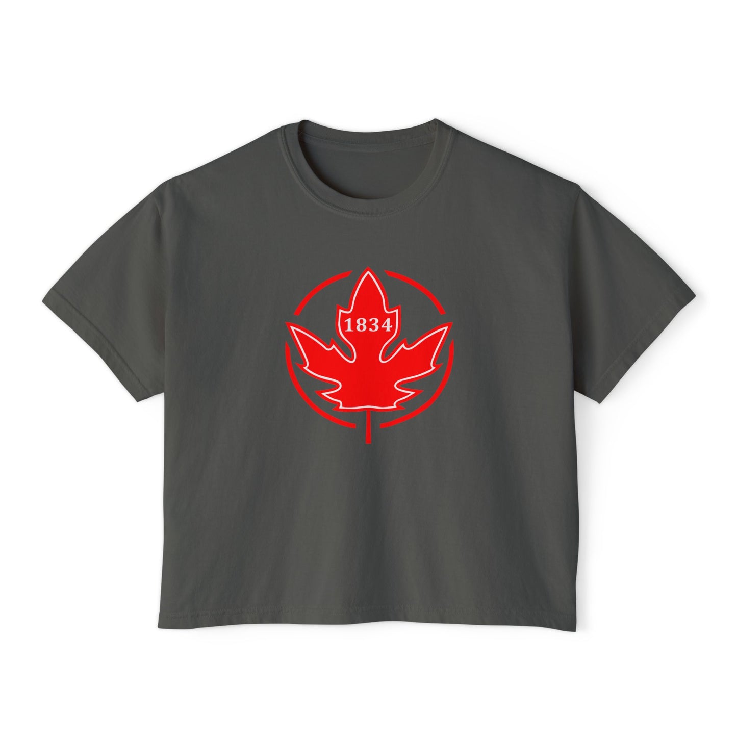 1834 Leaf Circle Women's Boxy Tee