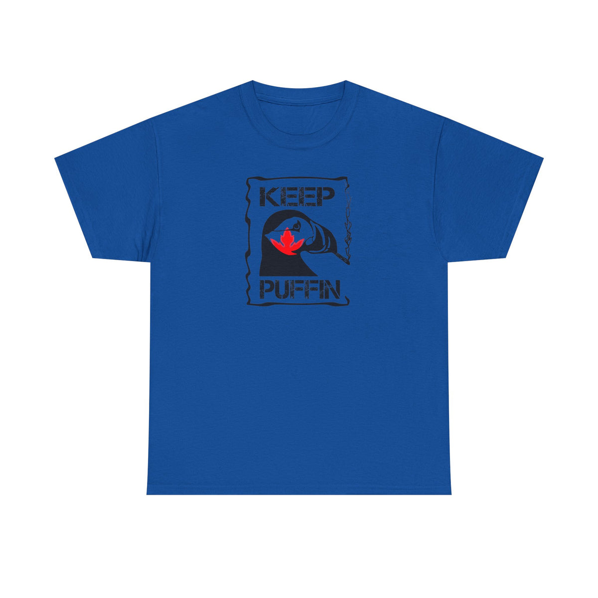 Keep Puffin leaf Unisex Heavy Cotton Tee