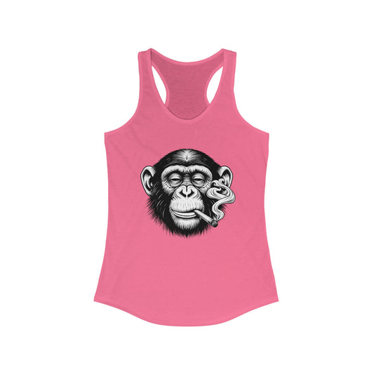 Mah Monkey-Man Women's Ideal Racerback Tank