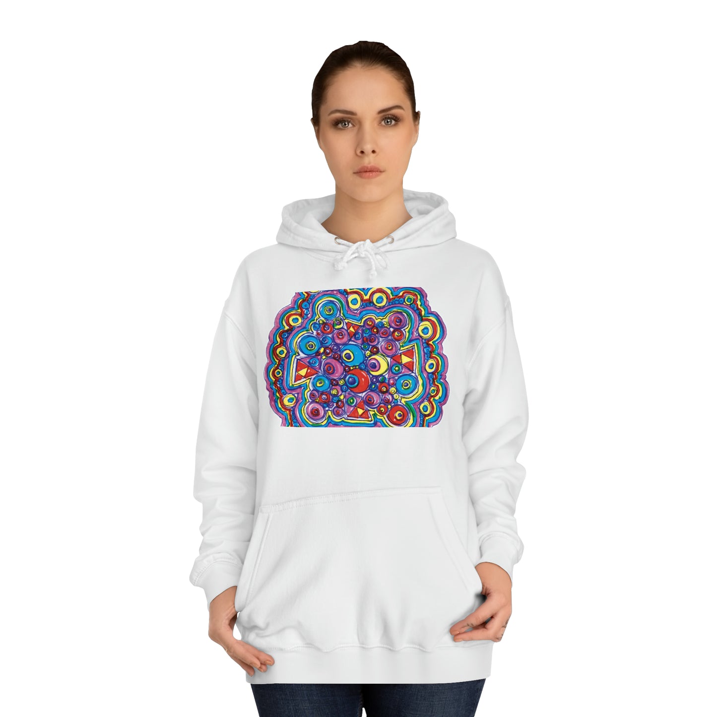 Arty Cloud..Unisex College Hoodie