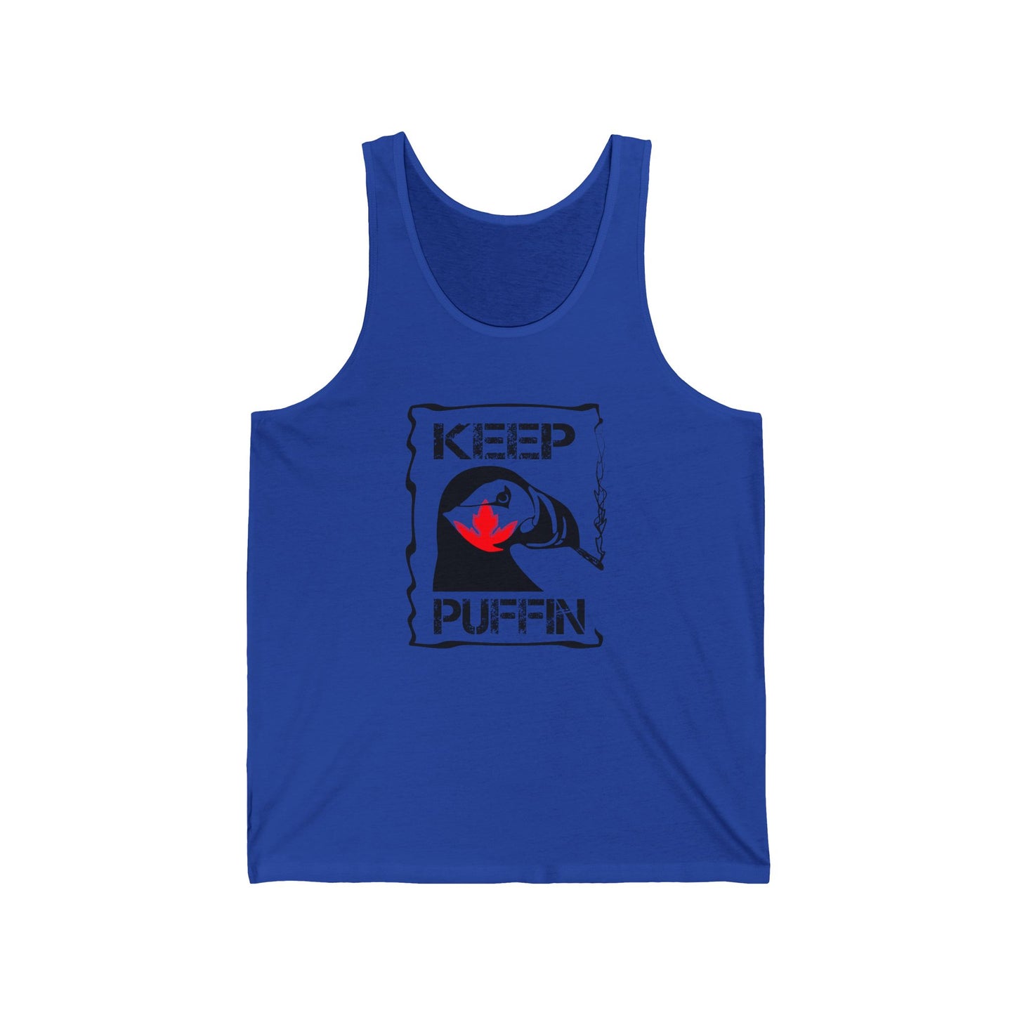 Keep Puffin Leaf Unisex Jersey Tank