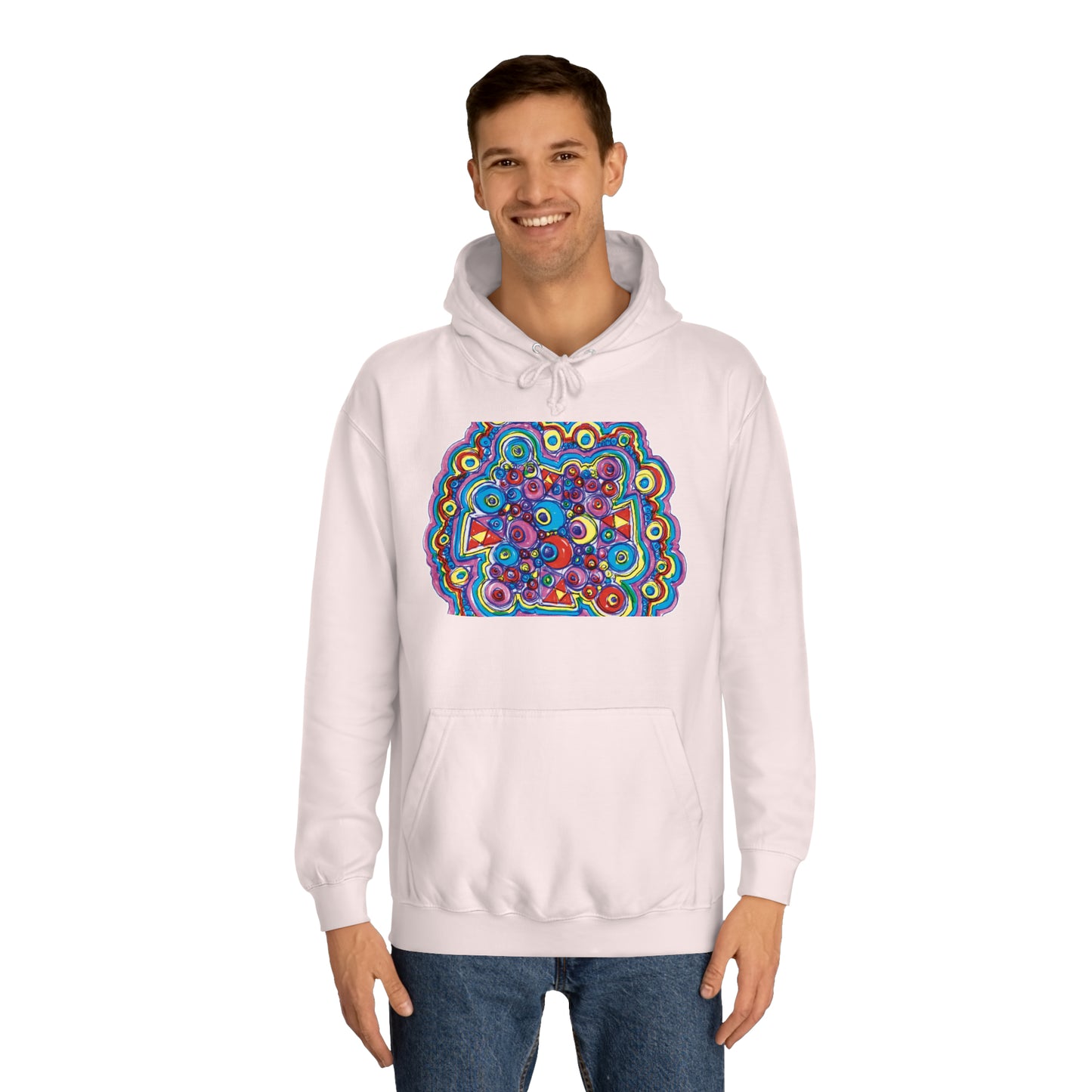 Arty Cloud..Unisex College Hoodie