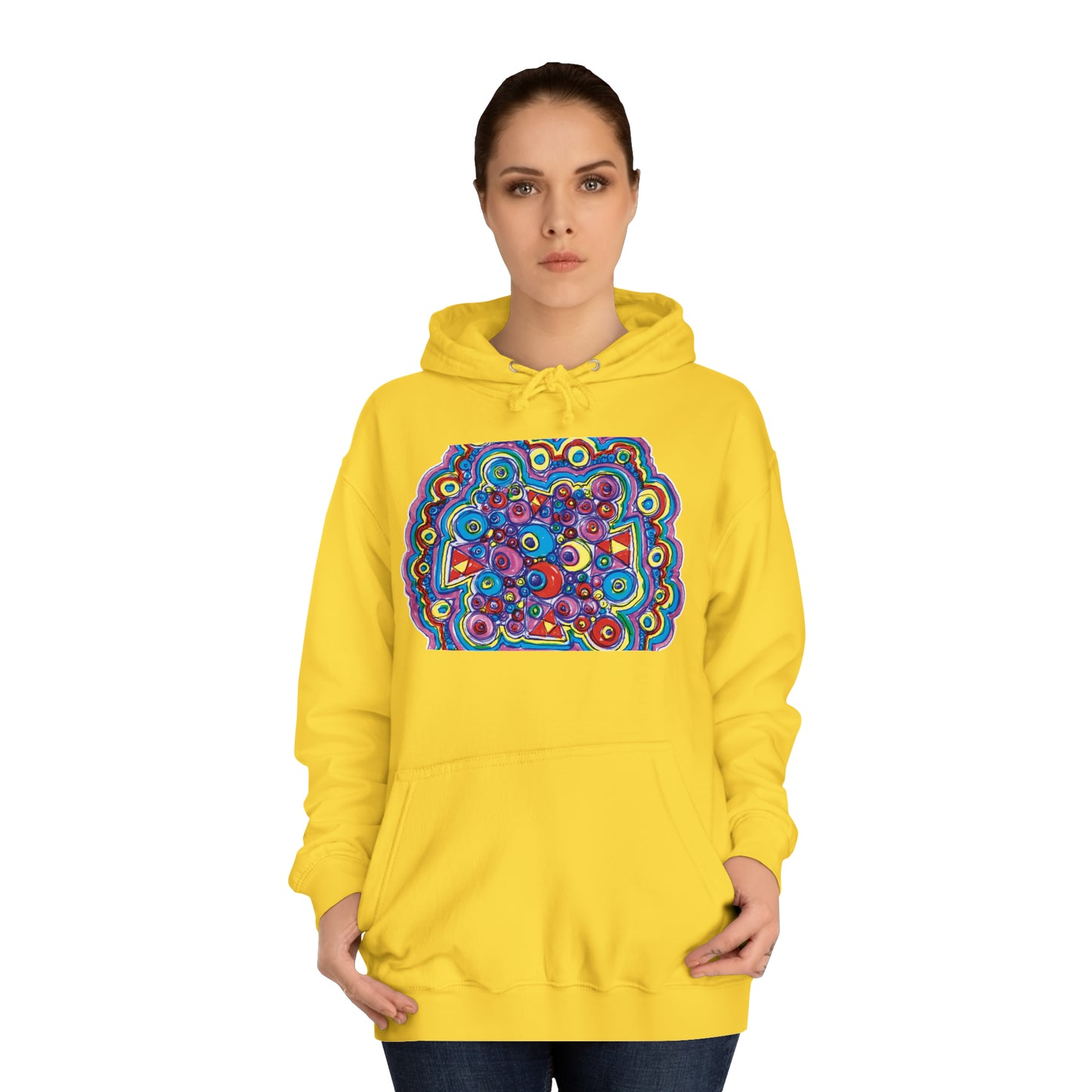 Arty Cloud..Unisex College Hoodie