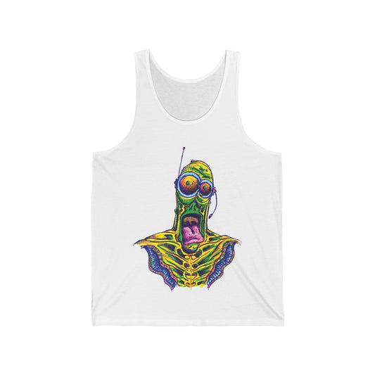 Happy Alien. Unisex Jersey Tank