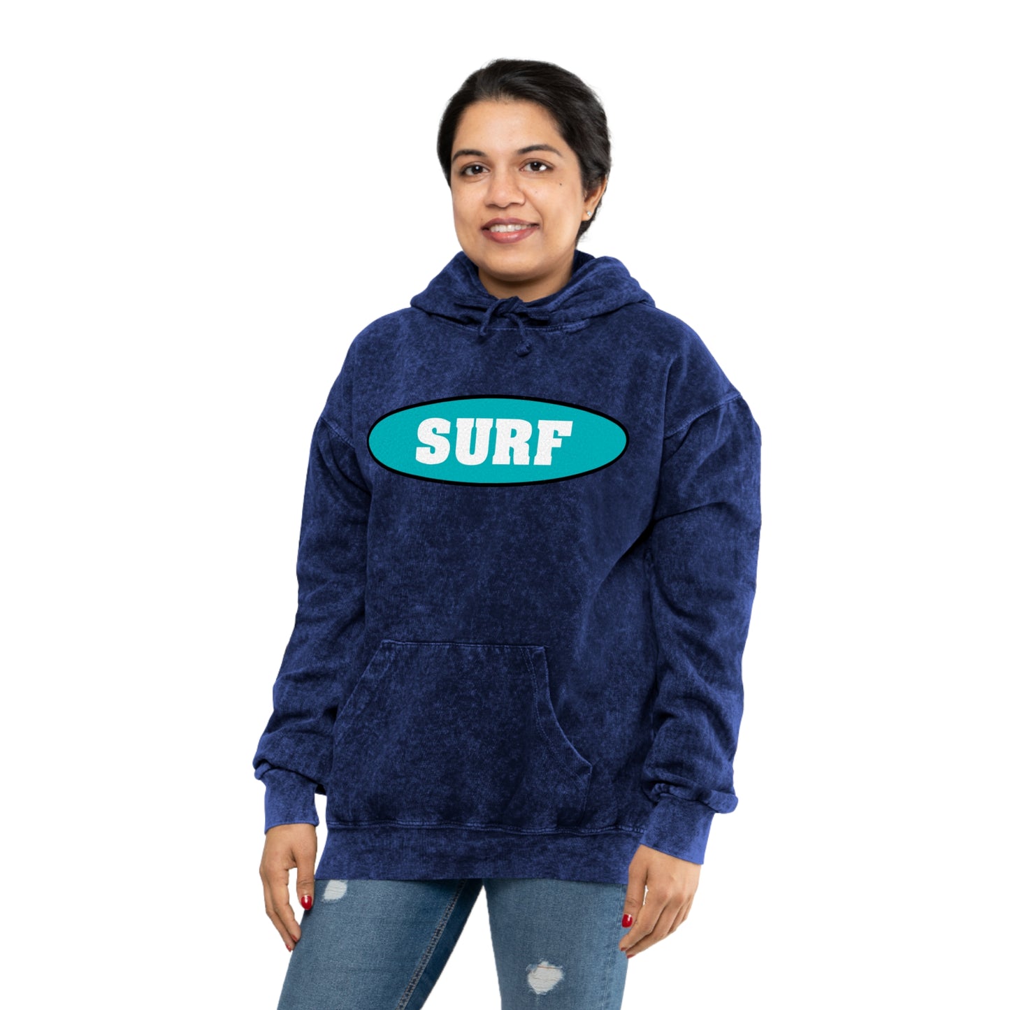 SURF..Unisex Mineral Wash Hoodie