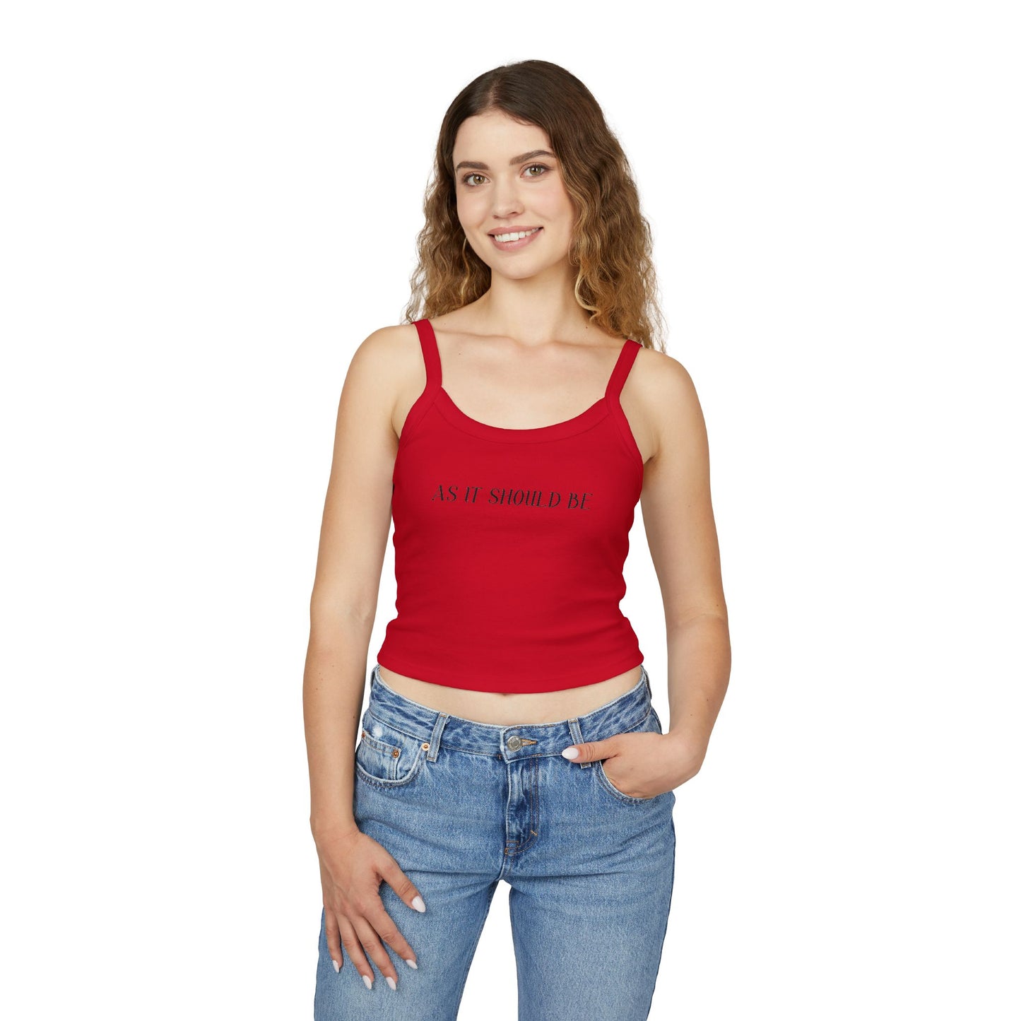 As It Should Be.   Women's Spaghetti Strap Tank Top