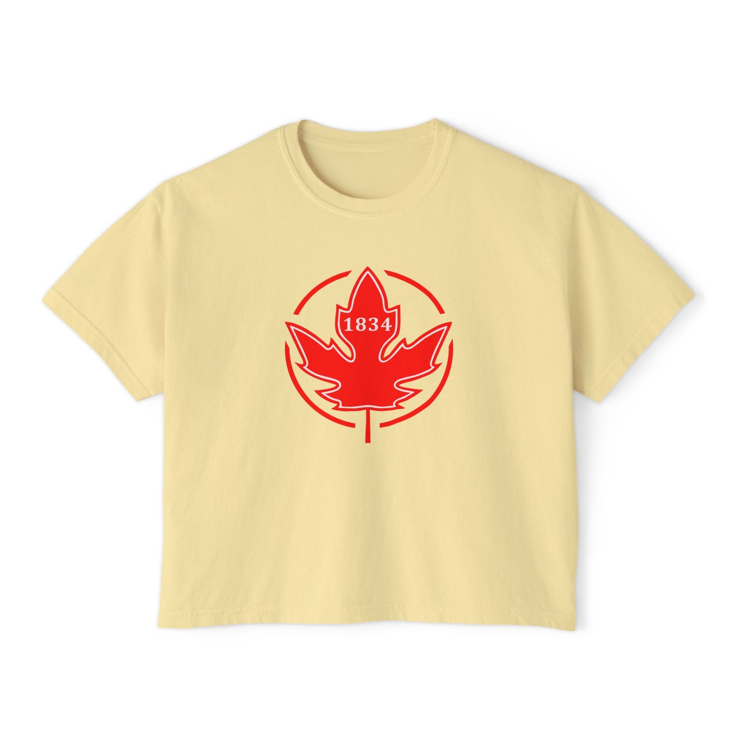 1834 Leaf Circle Women's Boxy Tee