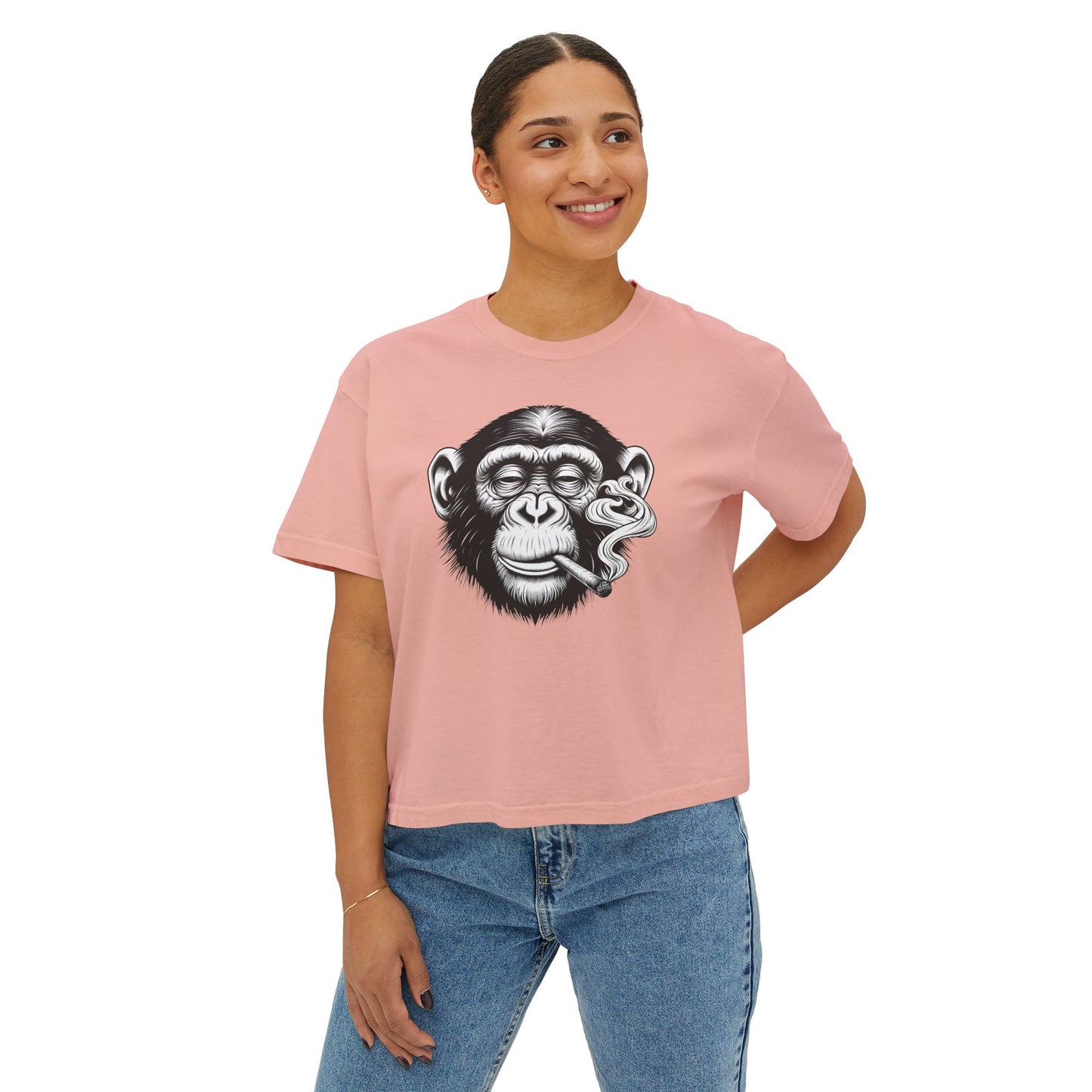 Mah Monkey-Man Women's Boxy Tee