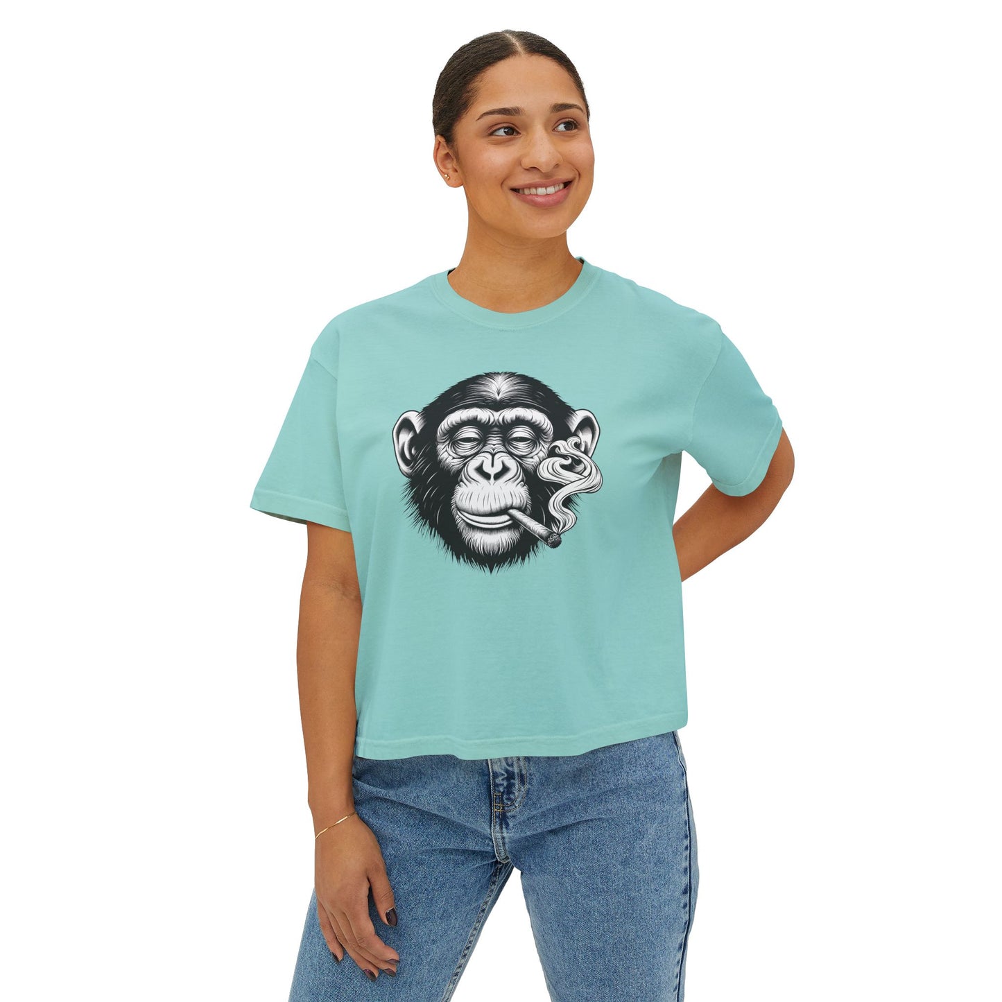 Mah Monkey-Man Women's Boxy Tee