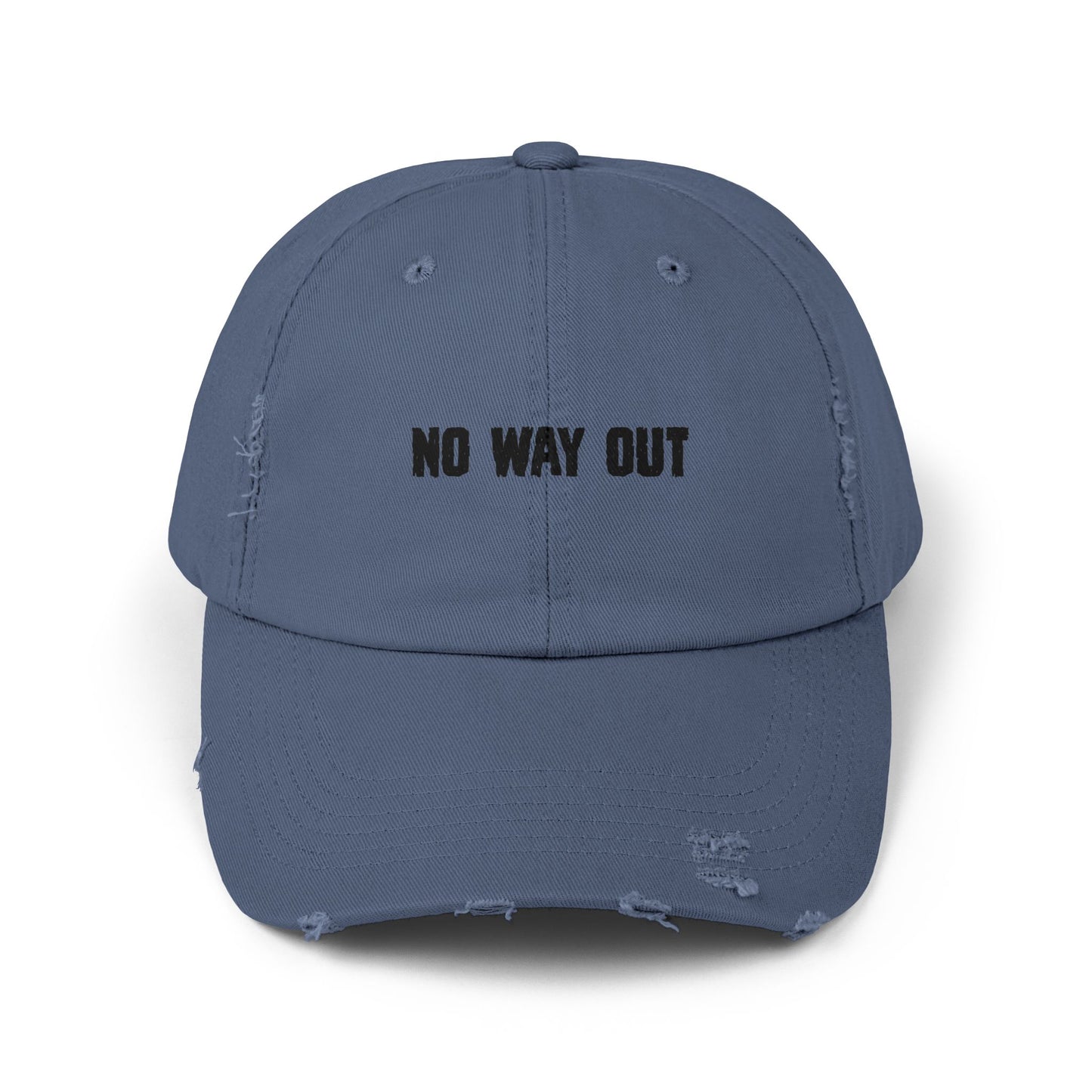 No Way Out Unisex Distressed Cap