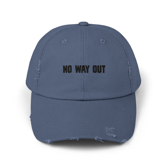 No Way Out Unisex Distressed Cap