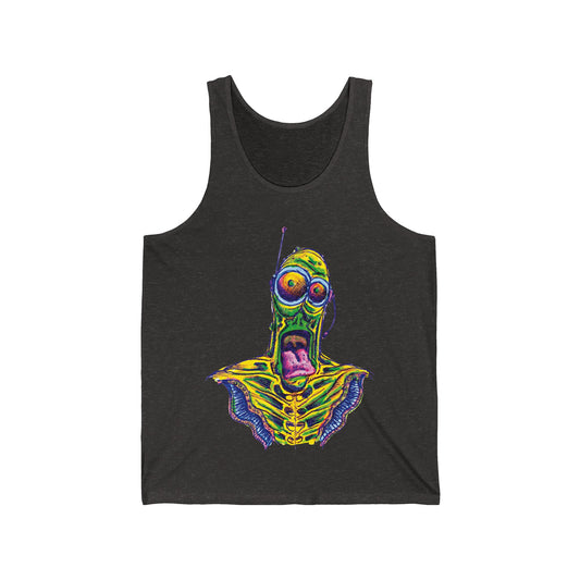 Happy Alien. Unisex Jersey Tank