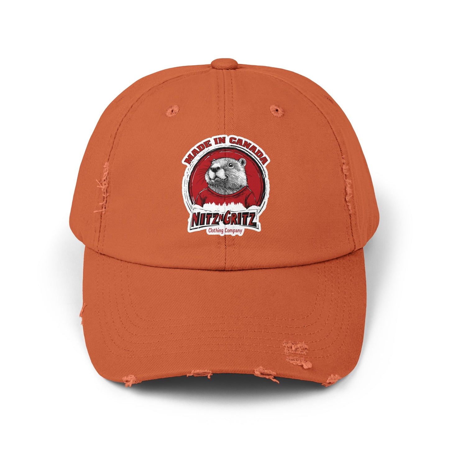NitznGritz Made in Canada Unisex Distressed Cap