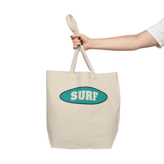 Surf beach tote.  Canvas Shopping Tote
