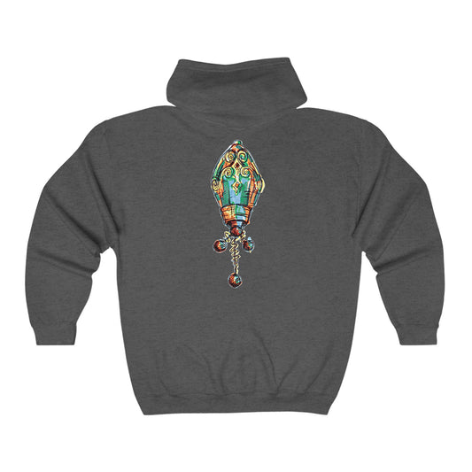 Rocket of Hope.  Unisex Heavy Blend™ Full Zip Hooded Sweatshirt