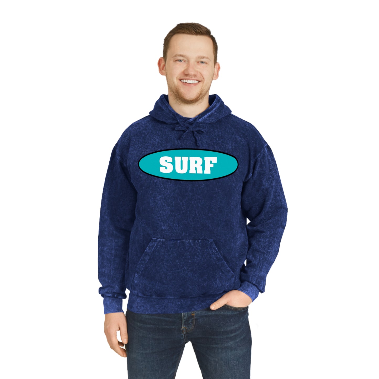 SURF..Unisex Mineral Wash Hoodie