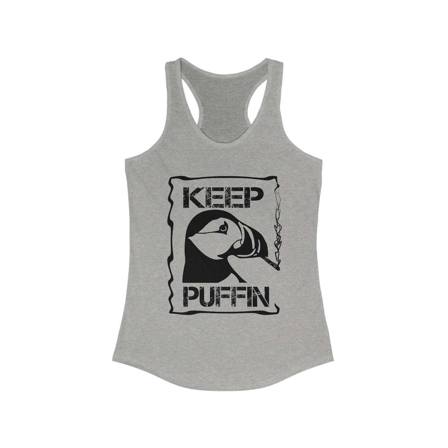 Keep Puffin Women's Ideal Racerback Tank