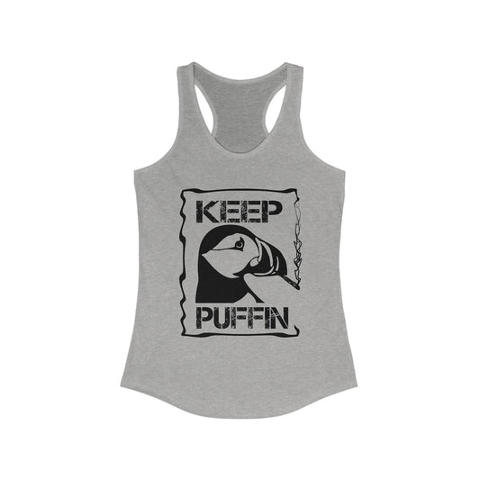Keep Puffin Women's Ideal Racerback Tank