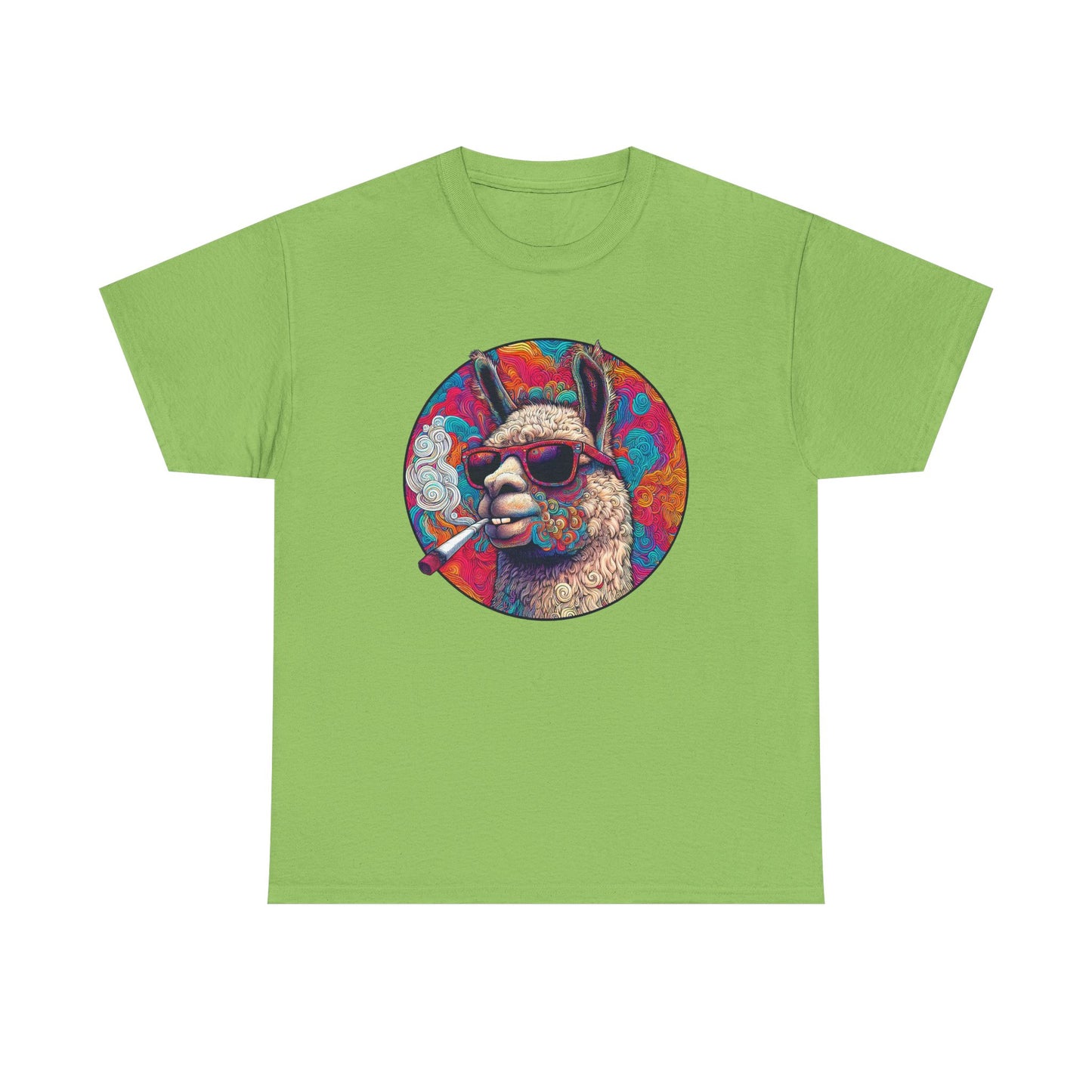 Llama So Happy Unisex Heavy Cotton Tee