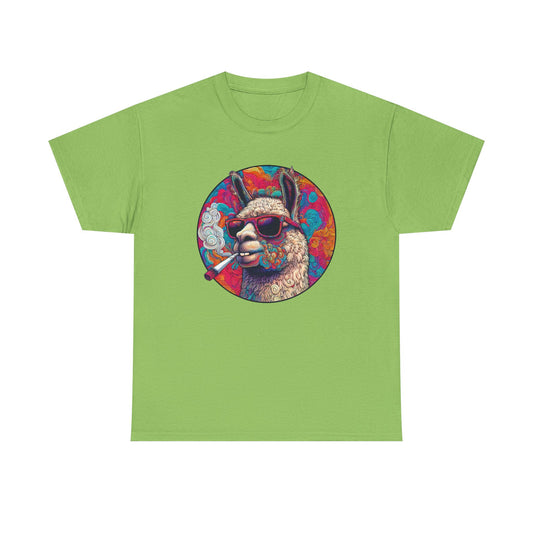Llama So Happy Unisex Heavy Cotton Tee