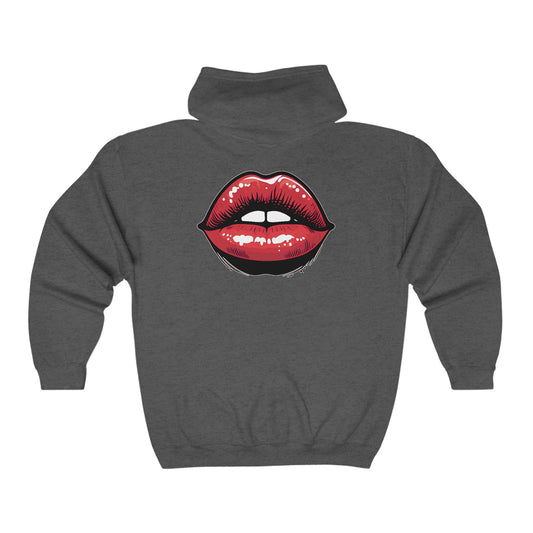 Lippable.  Unisex Heavy Blend™ Full Zip Hooded Sweatshirt