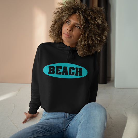 Beach..Crop Hoodie