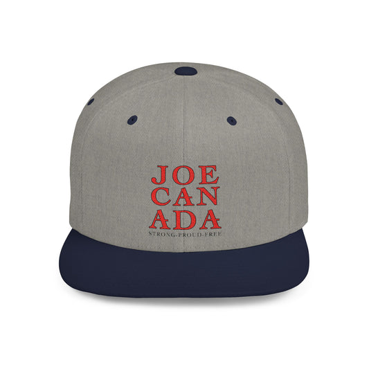 JoeCanada Strong Proud Free Flat Bill Snapback
